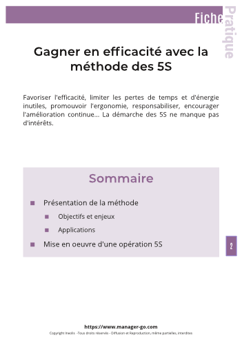 Gagner en efficacité avec les 5S-3