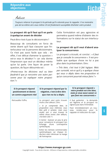 Répondre aux objections (hormis sur le prix)-7